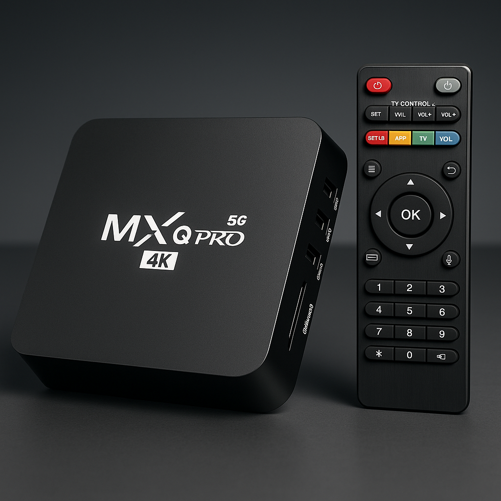 TV BOX MXQ PRO 4K® +1500 CANALES - Totalmente programado, sin mensualidades
